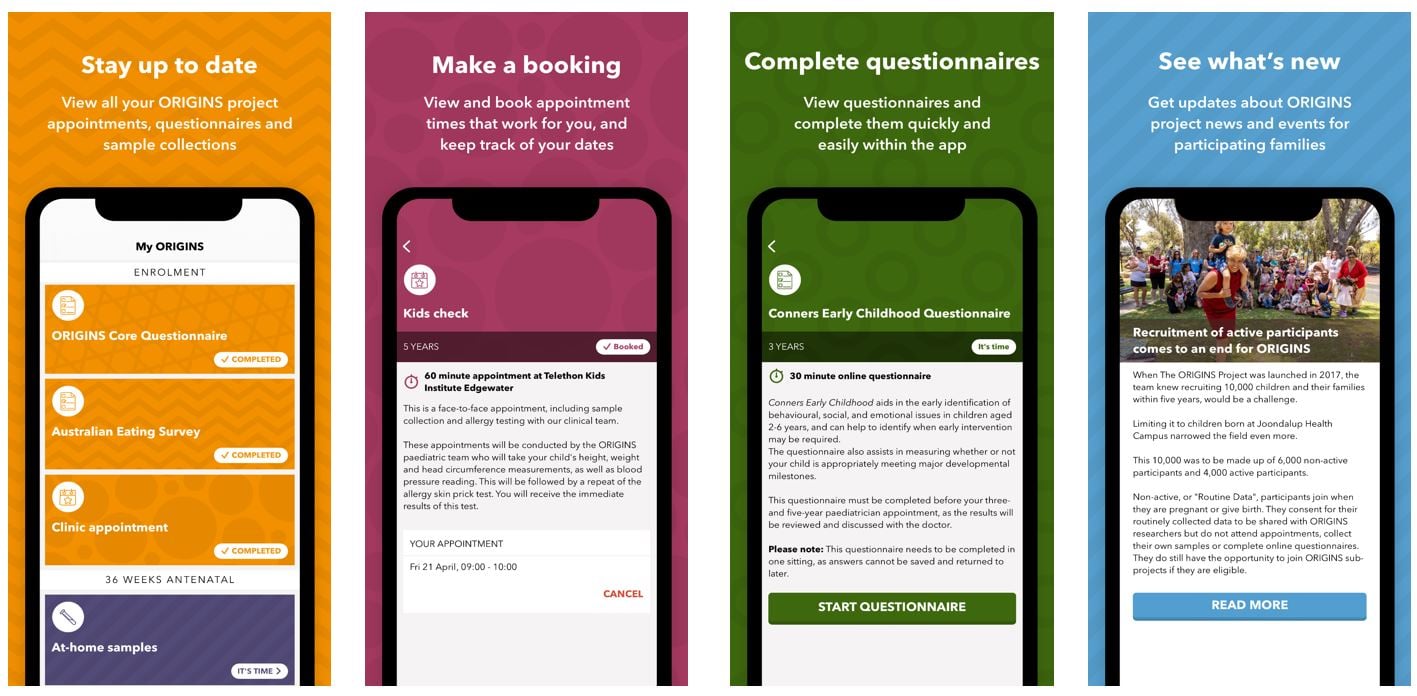 a photo of the ORIGINS app