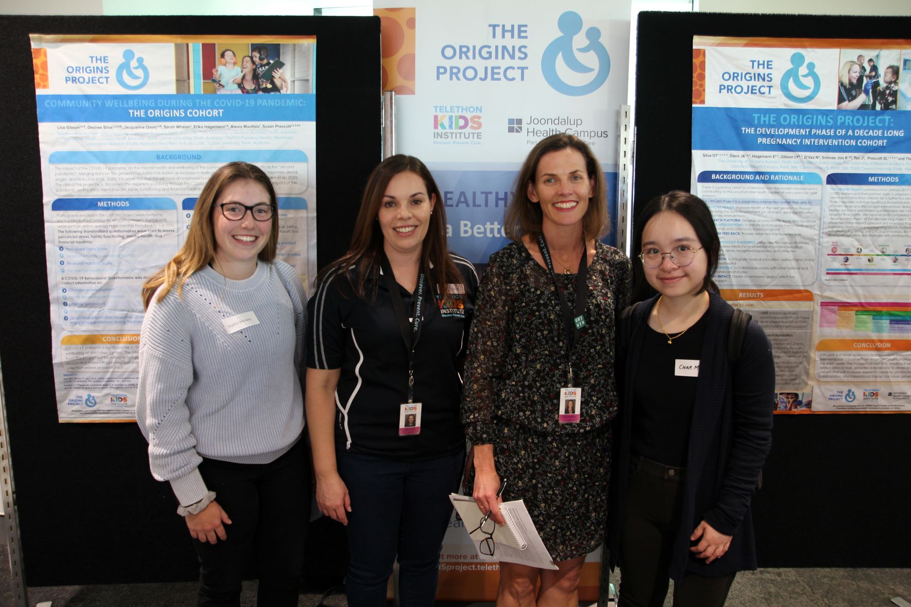 Prospective Student night stand with students